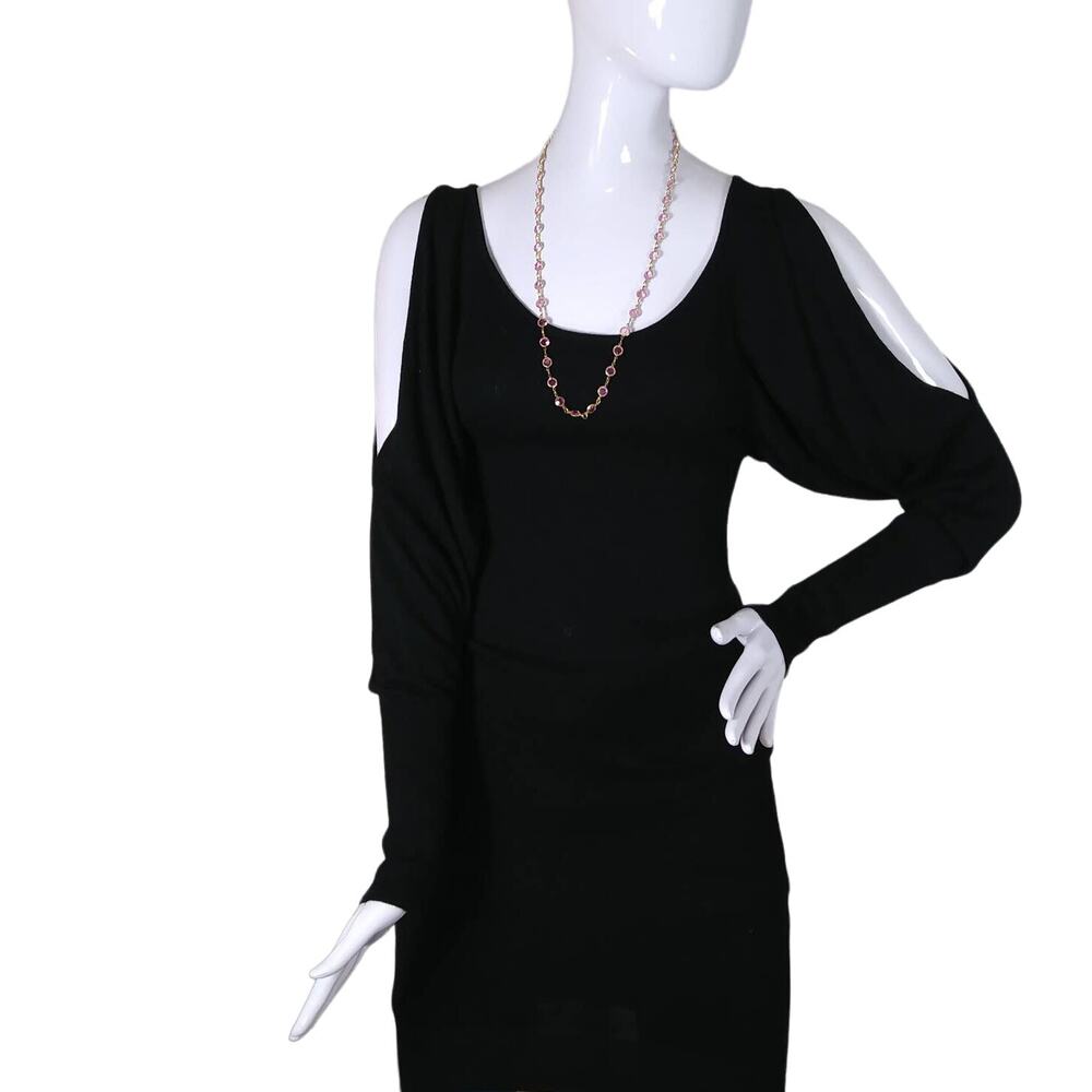Bebe fine knit bodycon long sleeve slit sleeve dress size small